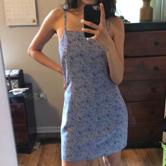 Express Dresses & Skirts - Express Blue Lilac Floral Dress w/ Skorts